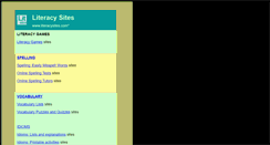 Desktop Screenshot of literacysites.com